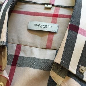 Burberry Men’s Button Down Dress Shirt Long Sleeve